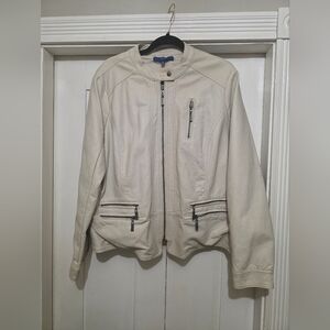 Faux Leather Motorcycle StyleJacket XXL